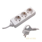 Удлинитель СТАРТ S 3x7-Z. 3 розетки, длина шнура 7 метров